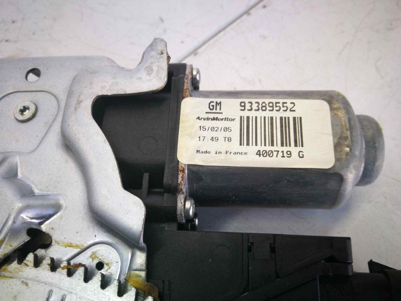 Recambio de elevalunas delantero derecho para opel meriva 1.7 16v cdti cat referencia OEM IAM 93389552  6 PINS
