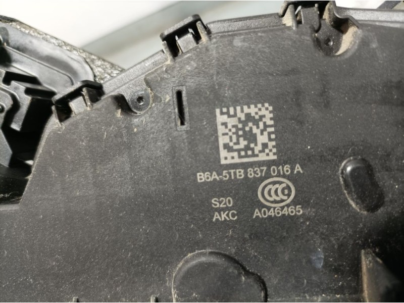 Recambio de cerradura puerta delantera derecha para seat ateca (kh7) style referencia OEM IAM B6A5TB837016A  ELECTRICA 7 PINS