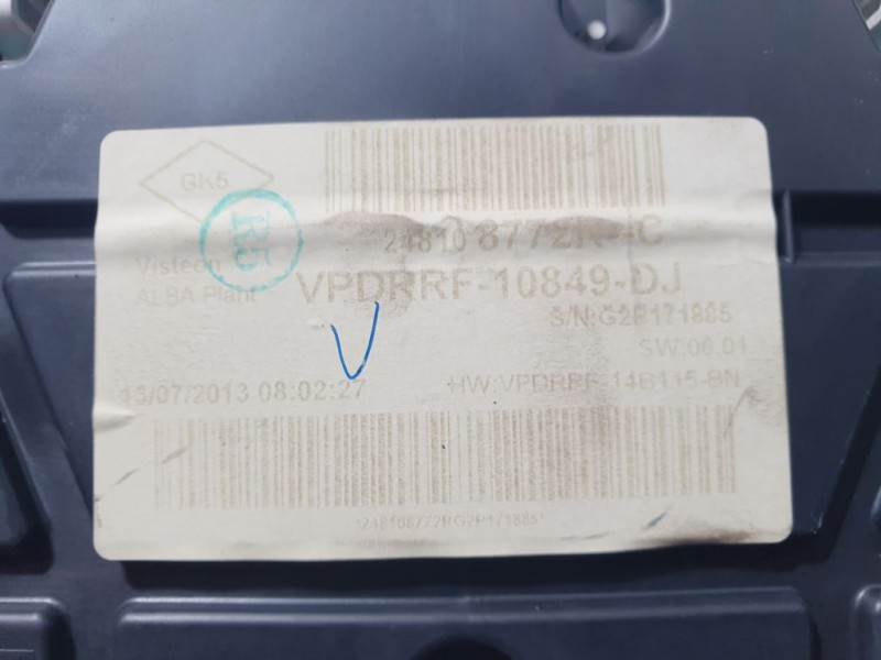 Recambio de cuadro instrumentos para renault captur dynamique referencia OEM IAM 248108772NC VPDRRF10849DJ 