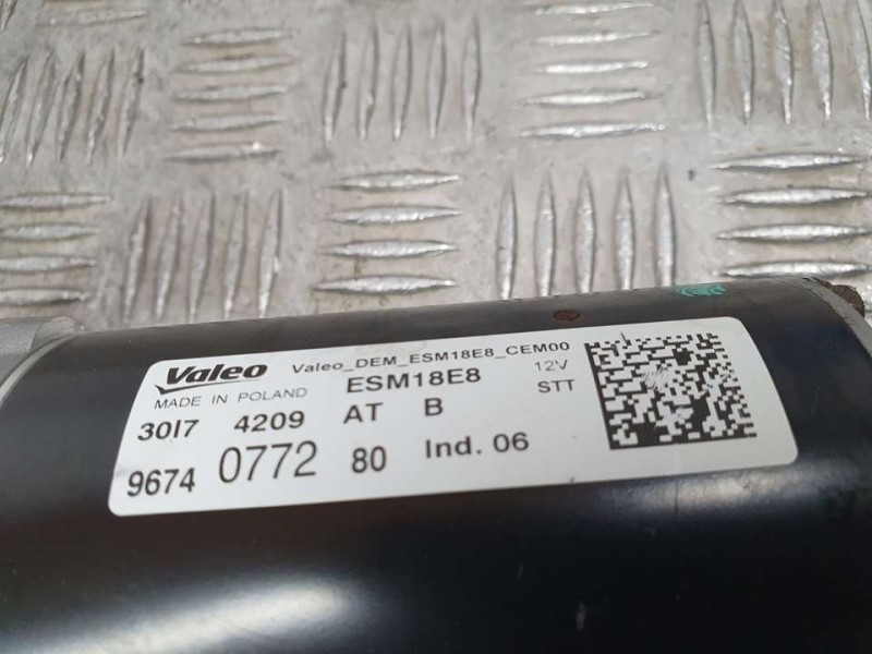 Recambio de motor arranque para peugeot 308 active referencia OEM IAM 9674077280 EMS18E8 VALEO