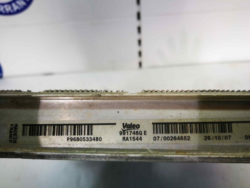 Recambio de radiador agua para citroën c4 picasso 2.0 hdi fap cat (rhr / dw10bted4) referencia OEM IAM 9680533480  