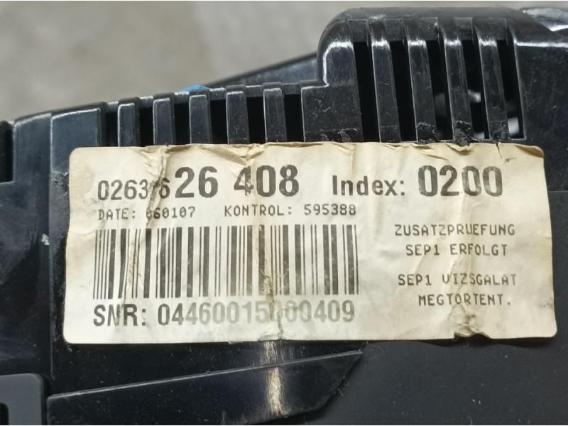 Recambio de cuadro instrumentos para audi a4 berlina (8e) 2.0 tdi 16v (103kw) referencia OEM IAM 0263326408 036901830 BOSCH