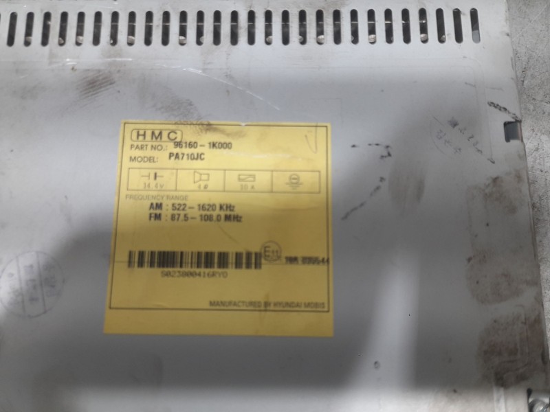 Recambio de sistema audio / radio cd para hyundai ix20 (jc) 1.4 crdi referencia OEM IAM 961601K000  