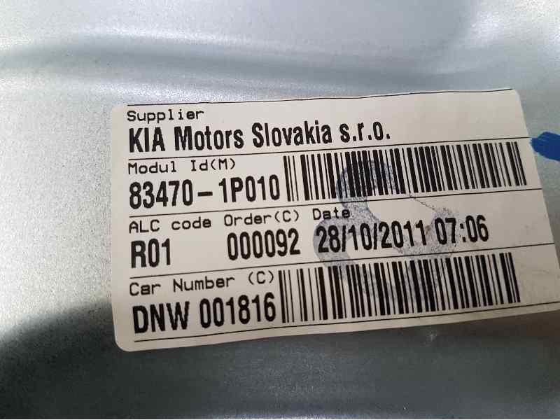 Recambio de elevalunas trasero izquierdo para kia venga emotion referencia OEM IAM 834701P010 2 PINS ELECTRICO