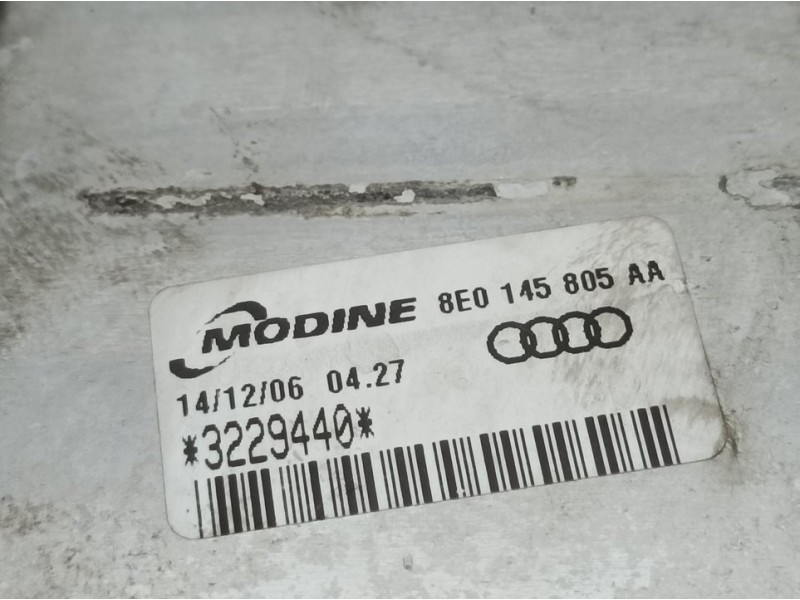 Recambio de intercooler para audi a4 berlina (8e) 2.0 tdi 16v (103kw) referencia OEM IAM 8E0145805AA 3229440 MODINE
