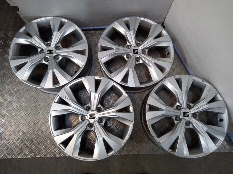 Recambio de juego llantas aluminio para seat ateca (kh7) xperience referencia OEM IAM 7X18 5 TORN ET45 ALUMINIO ROZADAS