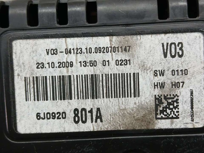 Recambio de cuadro instrumentos para seat ibiza sc (6j1) reference referencia OEM IAM 6J0920801A A2C53349080 VDO