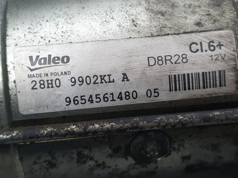 Recambio de motor arranque para ds 7 crossback be chic referencia OEM IAM 9654561480 D8R28 VALEO