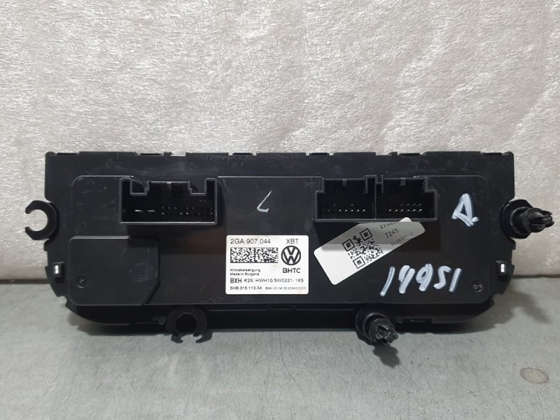 Recambio de mando climatizador para volkswagen t-roc bluemotion referencia OEM IAM 2GA907044 5HB01511334 