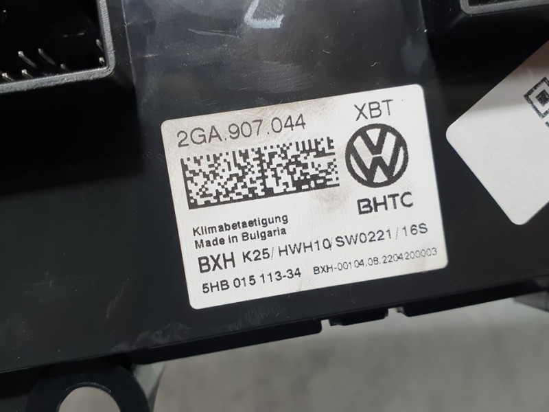 Recambio de mando climatizador para volkswagen t-roc bluemotion referencia OEM IAM 2GA907044 5HB01511334 