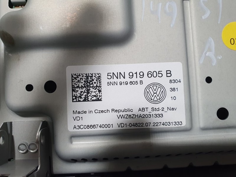 Recambio de sistema navegacion gps para volkswagen t-roc bluemotion referencia OEM IAM 5NN919605B A3C0866740001 