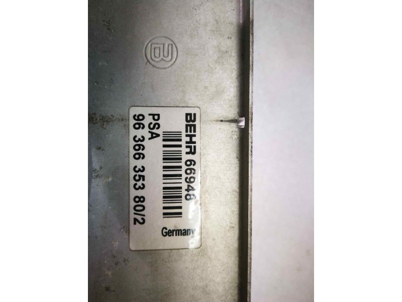 Recambio de intercooler para citroën xsara berlina 2.0 hdi exclusive (80kw) referencia OEM IAM 9636635380 66948 BHER