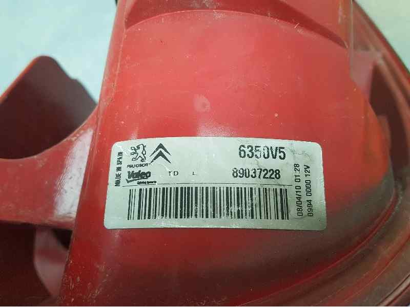 Recambio de piloto trasero izquierdo para peugeot 1007 dolce referencia OEM IAM 6350V5 89037228 VALEO