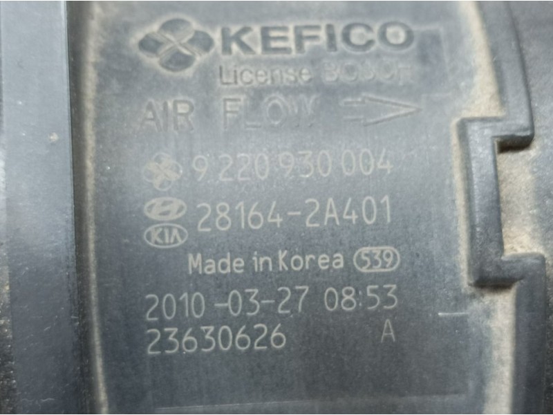 Recambio de caudalimetro para hyundai i30 classic referencia OEM IAM 281642A401 9220930004 KEFICO