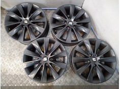 Recambio de juego llantas aluminio para seat leon (5f1) style visio edition referencia OEM IAM 6.5X16 5 TORN ET46 ALUMINIO ROZAD
