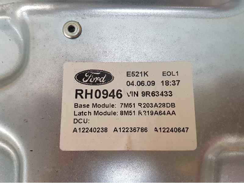Recambio de elevalunas delantero derecho para ford kuga (cbv) trend referencia OEM IAM 8M51R219A64AA 7M51R203A28DB ELECTRICO