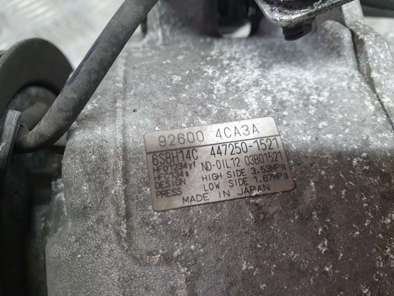 Recambio de compresor aire acondicionado para nissan x-trail (t32) acenta referencia OEM IAM 926004CA3A 4472501521 6SBH14C