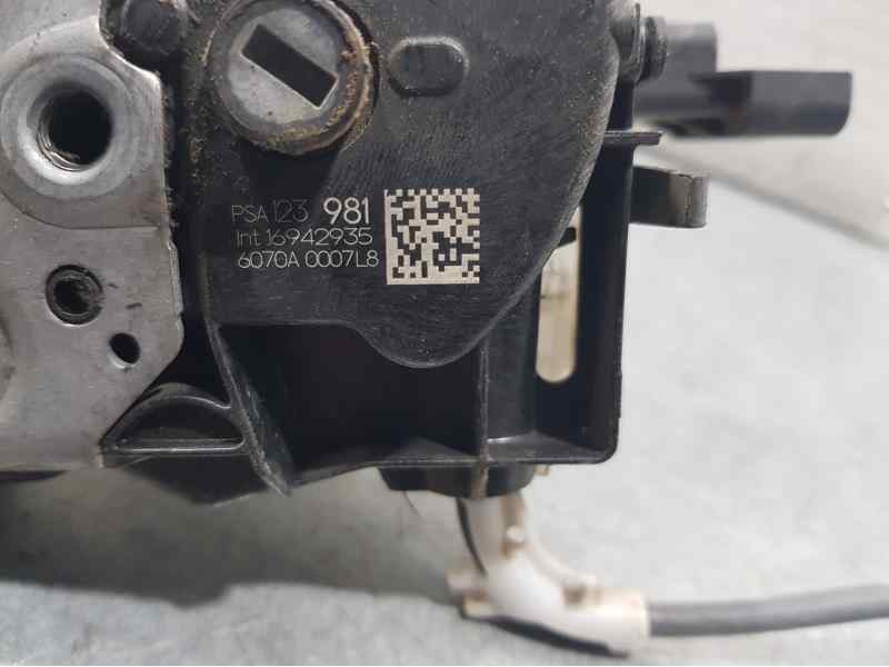 Recambio de cerradura puerta delantera izquierda para citroën c3 feel referencia OEM IAM 9812398180  6 PINS