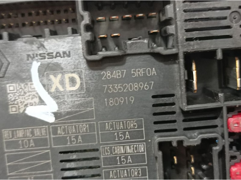 Recambio de caja reles / fusibles para nissan micra v (k14) red soul referencia OEM IAM 284B75RF0A 7335208967 