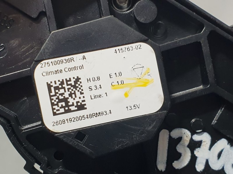 Recambio de mando climatizador para renault clio v zen referencia OEM IAM 275100936R 41576302 