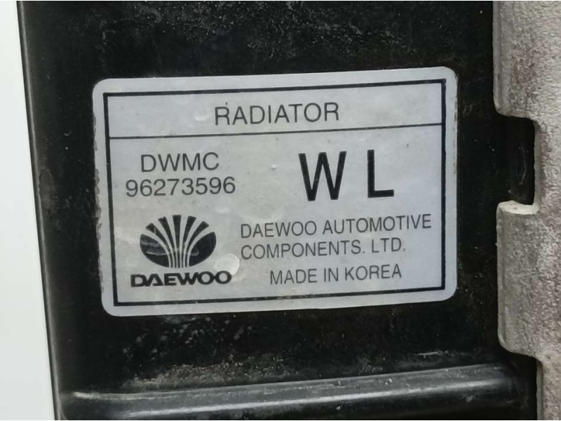 Recambio de radiador agua para daewoo nubira berlina sx referencia OEM IAM 96273596  