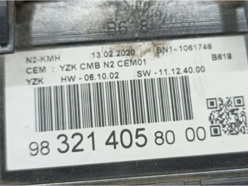 Recambio de cuadro instrumentos para citroën c3 feel referencia OEM IAM 9832140580  