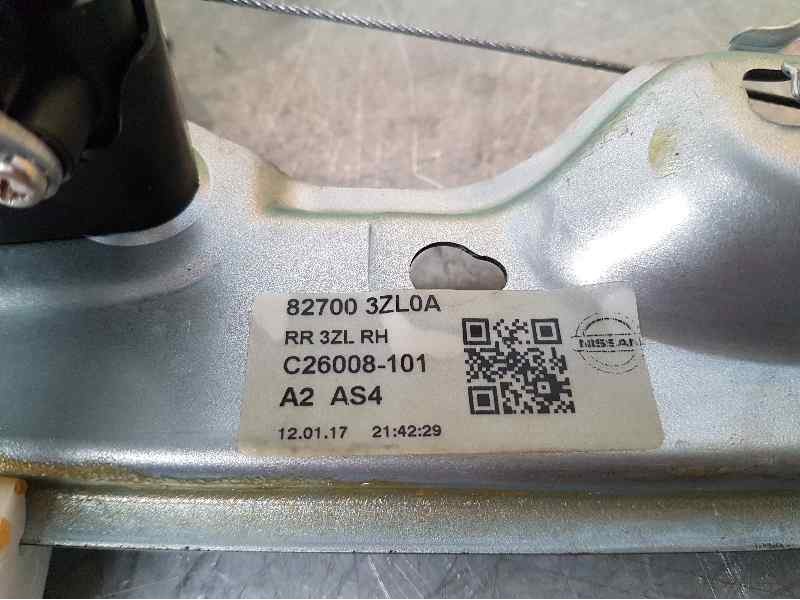 Recambio de elevalunas trasero derecho para nissan pulsar (c13) acenta referencia OEM IAM 827003ZL0A C26008101 ELECTRICO 2 PINS