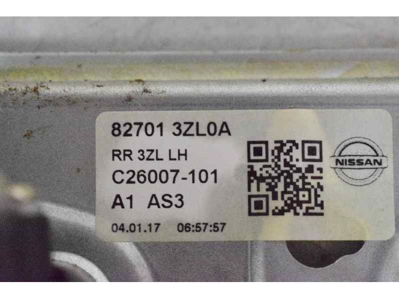 Recambio de elevalunas trasero izquierdo para nissan pulsar (c13) acenta referencia OEM IAM 827013ZL0A 2 PINS ELECTRICO