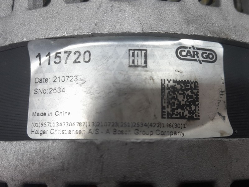 Recambio de alternador para jaguar xf s pace referencia OEM IAM 115720 210723 CARGO