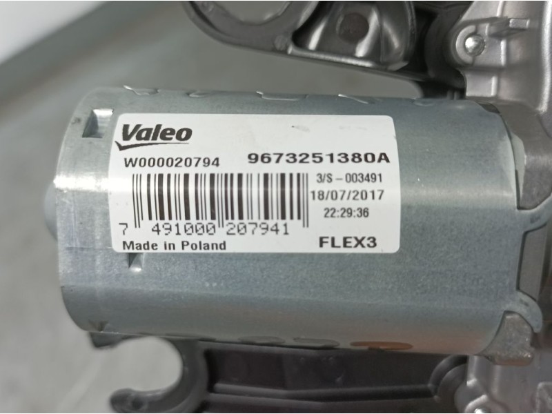 Recambio de motor limpia trasero para peugeot 208 active referencia OEM IAM 9673251380A W000020794 VALEO