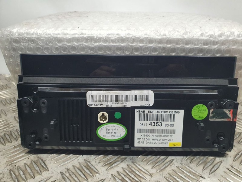 Recambio de sistema navegacion gps para peugeot 508 gt line referencia OEM IAM 9817435380  