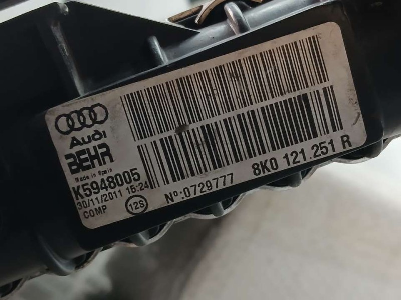 Recambio de radiador agua para audi a4 ber. (b8) e referencia OEM IAM 8K0121251R K5948005 BEHR