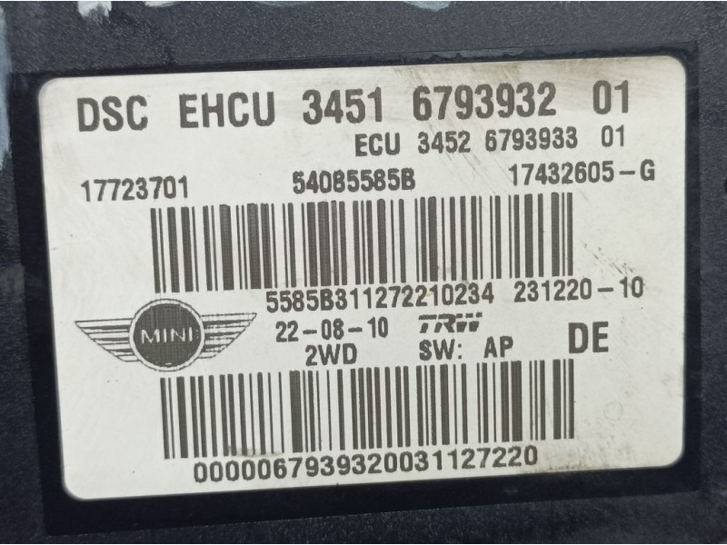 Recambio de abs para mini mini (r56) one referencia OEM IAM 6793932 17723701 TRW