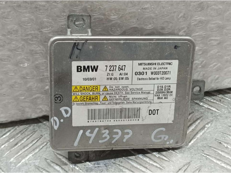 Recambio de centralita faros xenon para bmw serie 5 lim. (f10) 523i referencia OEM IAM 7237647 W003T20071 