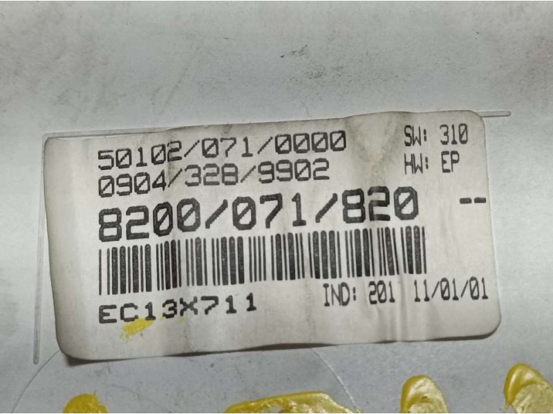 Recambio de cuadro instrumentos para renault megane i fase 2 classic (la..) 1.9 dci dynamique referencia OEM IAM 8200071820 5010