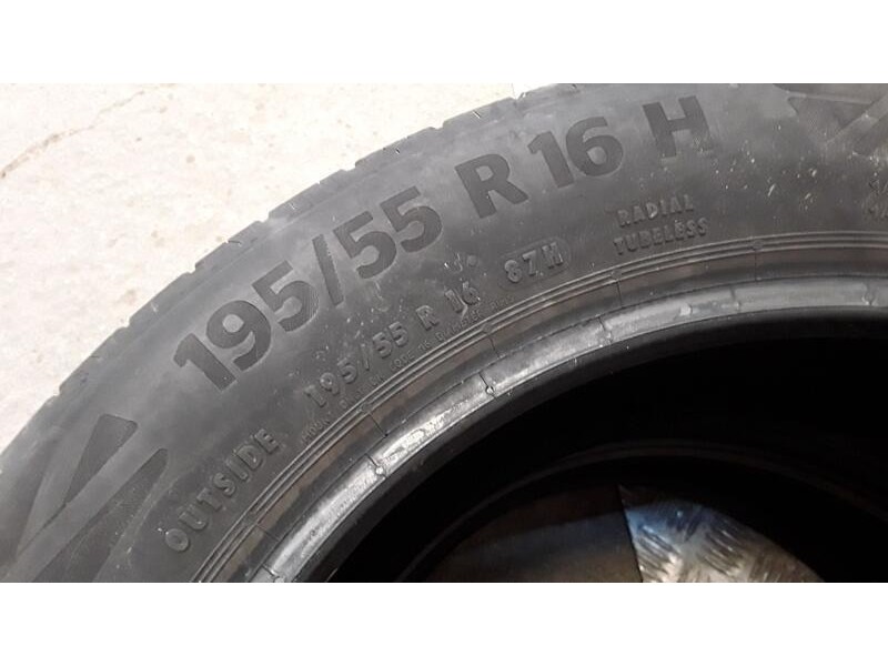 Recambio de neumatico pareja para neumaticos reutilizados - referencia OEM IAM 195551687H CONTINENTAL 195/55/16/87H