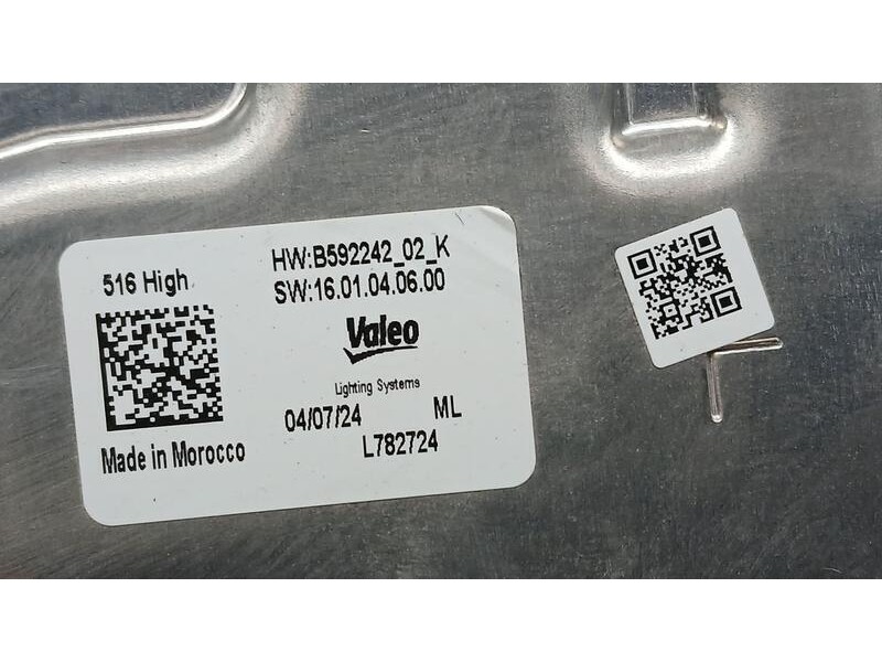 Recambio de centralita faro para jeep avenger (j2) electric referencia OEM IAM L782724 VALEO B59224202K