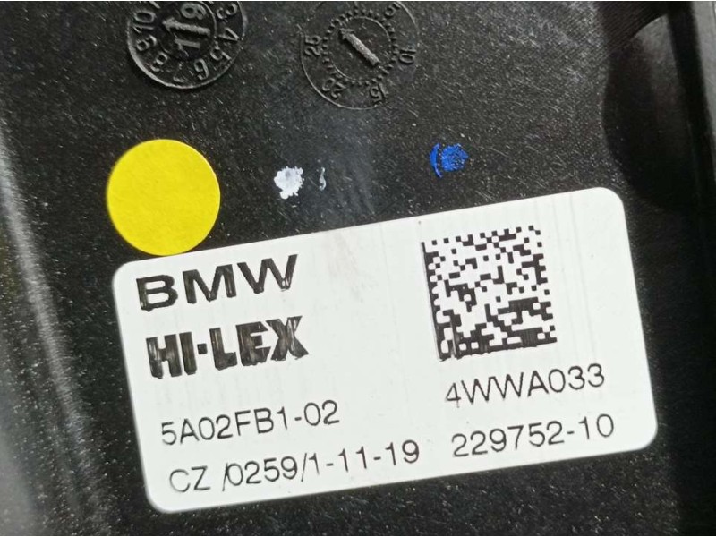 Recambio de elevalunas delantero izquierdo para bmw serie 1 lim. (f40) 118d m sport referencia OEM IAM 5A02FB102 22978210 ELECTR