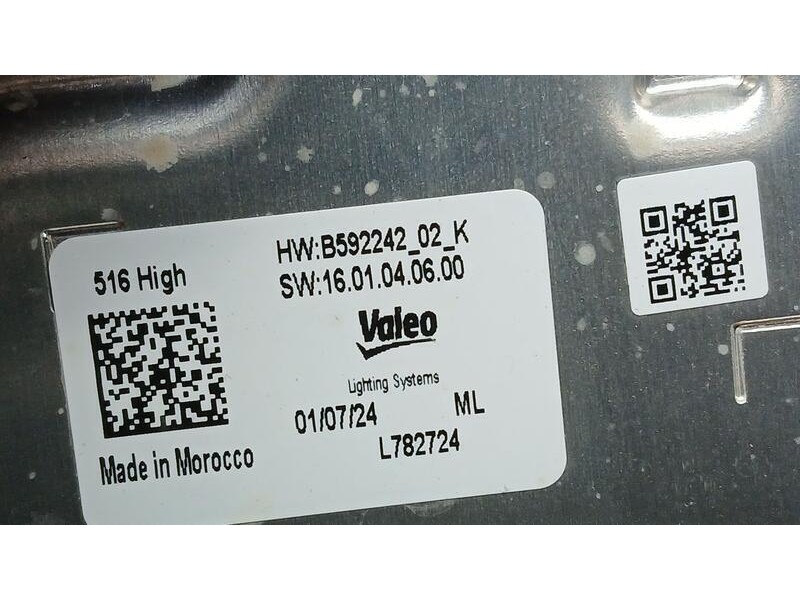 Recambio de centralita faro para jeep avenger (j2) electric referencia OEM IAM L782724 VALEO B59224202K
