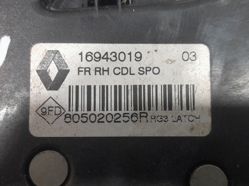 Recambio de cerradura puerta delantera derecha para renault megane iv hatchback (b9a/m/n_) 1.2 tce 130 (b9mr) referencia OEM IAM