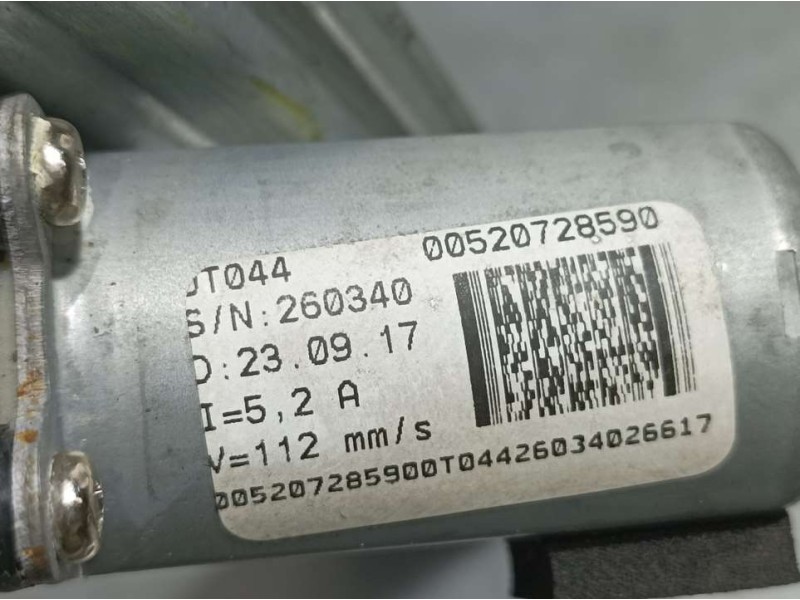 Recambio de elevalunas trasero derecho para fiat tipo ii (357) berlina easy referencia OEM IAM 520728590  ELECTRICO 2 PINS