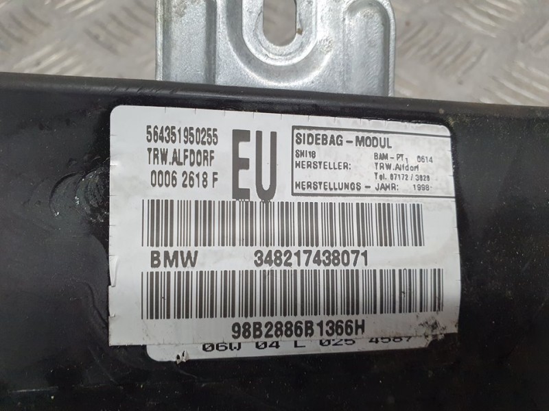 Recambio de airbag lateral delantero derecho para bmw serie 3 berlina (e46) 318i referencia OEM IAM 348217438071 564351950255 TR