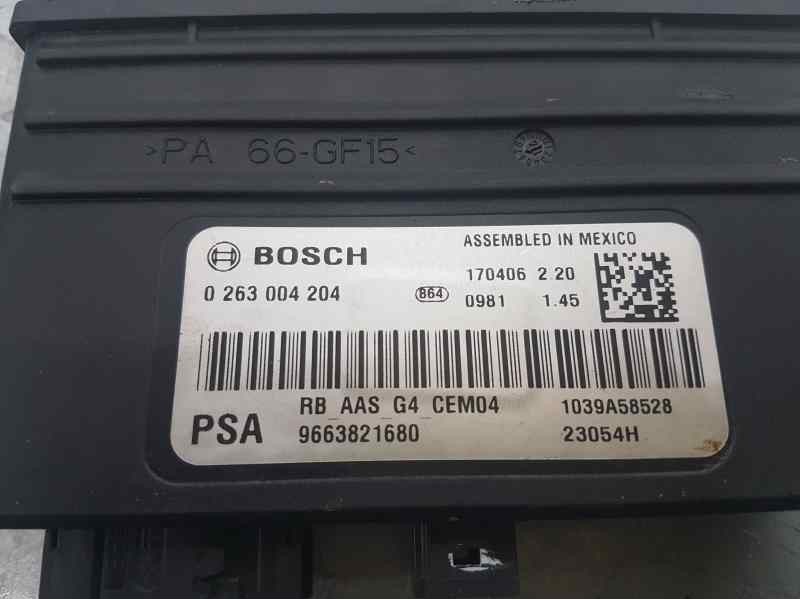 Recambio de modulo electronico para peugeot partner kombi access referencia OEM IAM 9663821680 0263004204 BOSCH
