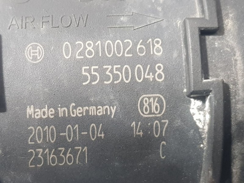 Recambio de caudalimetro para opel corsa d cosmo referencia OEM IAM 55350048 0281002618 BOSCH