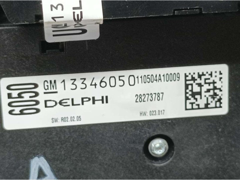 Recambio de mando radio para opel astra j lim. selective referencia OEM IAM 13346050 28273787 DELPHI