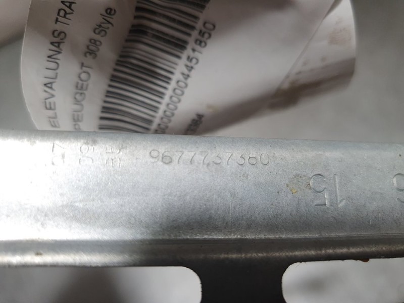 Recambio de elevalunas trasero izquierdo para peugeot 308 style referencia OEM IAM 9677737380  ELECTRICO