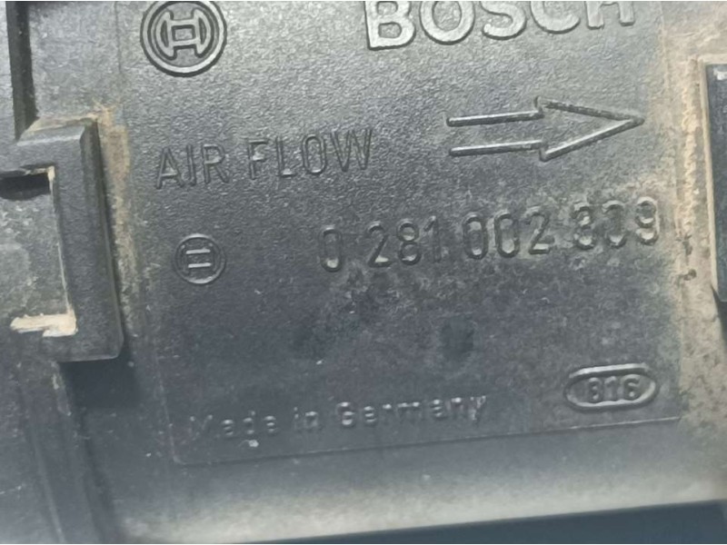 Recambio de caudalimetro para fiat bravo (182) jtd 105 / 100 sx referencia OEM IAM 0281002309  BOSCH
