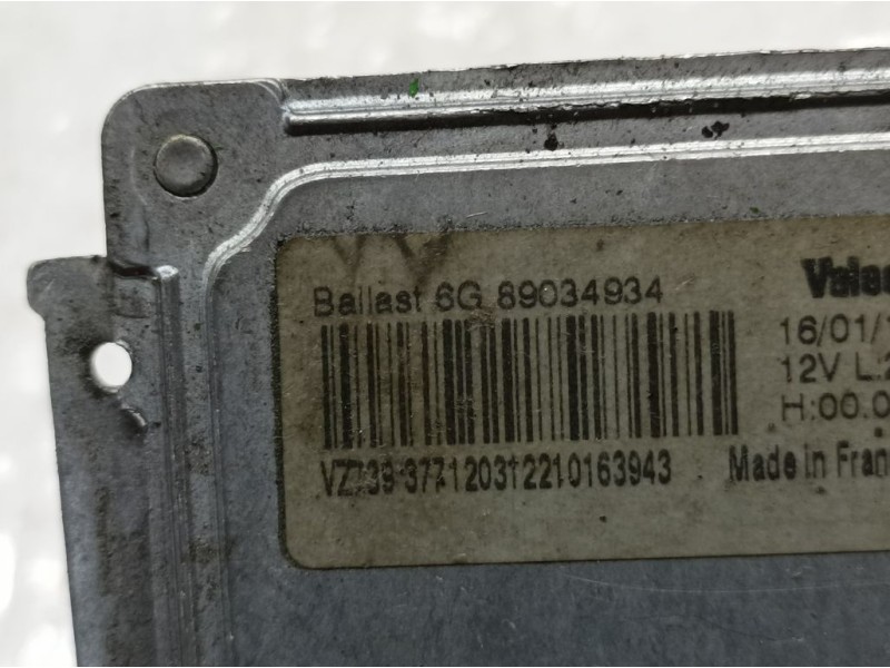 Recambio de centralita faros xenon para peugeot 508 allure referencia OEM IAM 89034934  VALEO