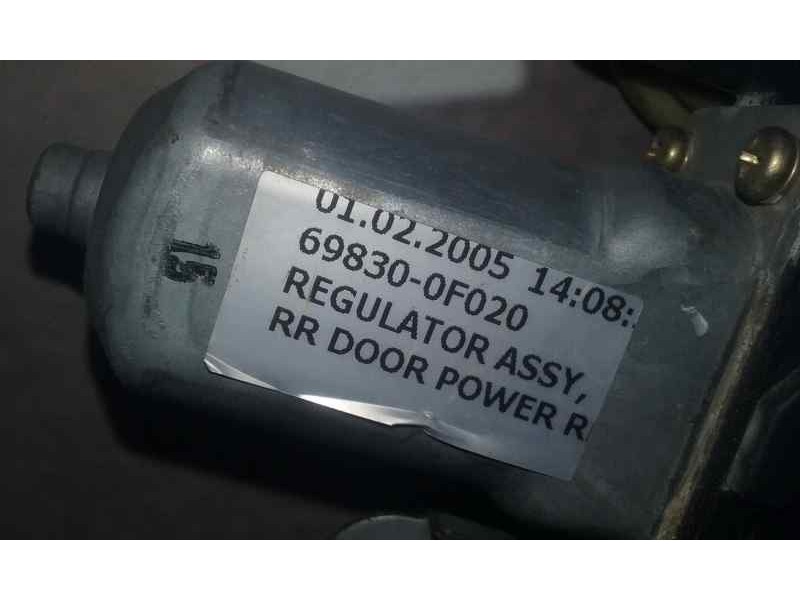 Recambio de elevalunas trasero derecho para toyota corolla verso (r1) 1.8 luna referencia OEM IAM 698300F020  ELECTRICO 6 PINS