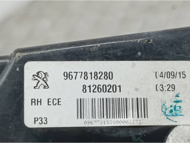 Recambio de piloto trasero derecho para peugeot 308 style referencia OEM IAM 9677818280  INTERIOR